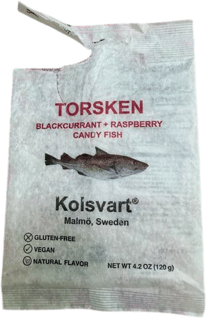 Torsken Blackcurrant & Raspberry Candy Fish