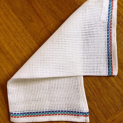 Striped Linen Dish Cloth