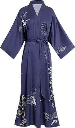 Silky Floral Robe
