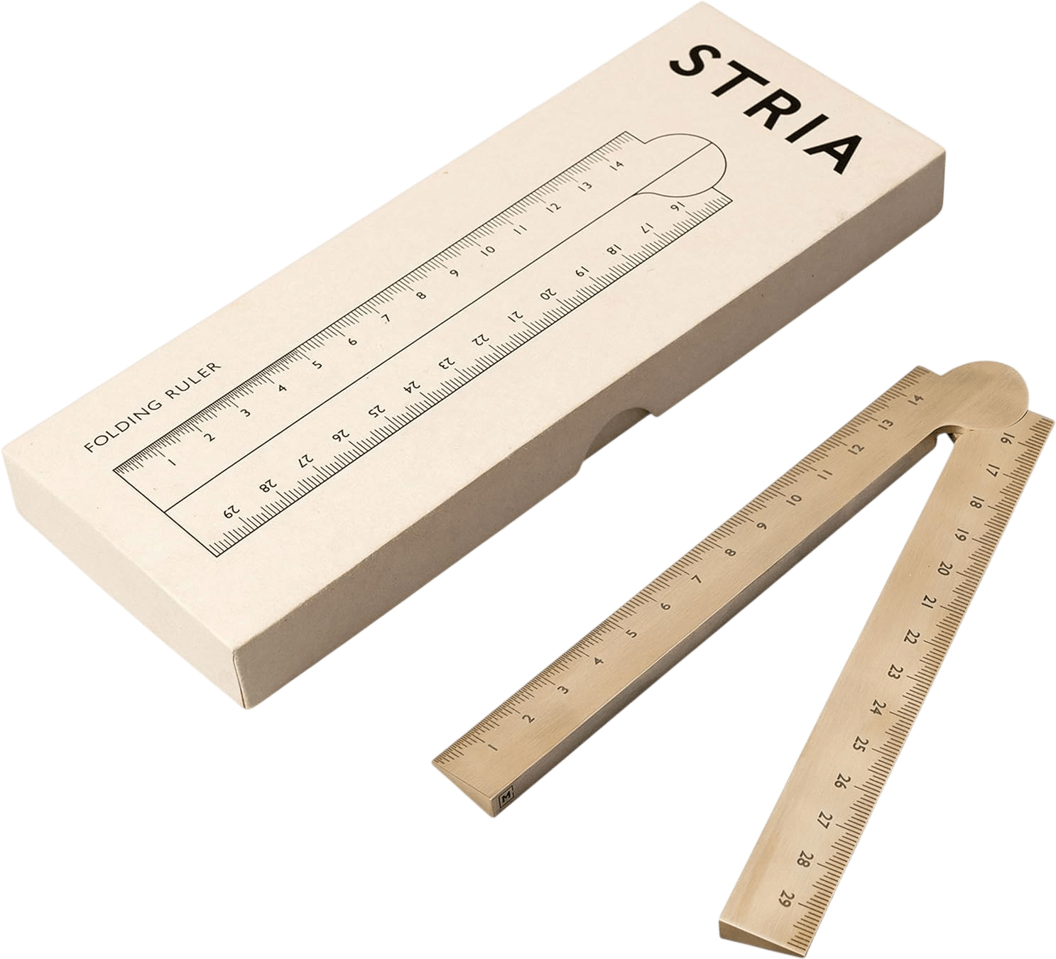 Stria Folding Metal Ruler