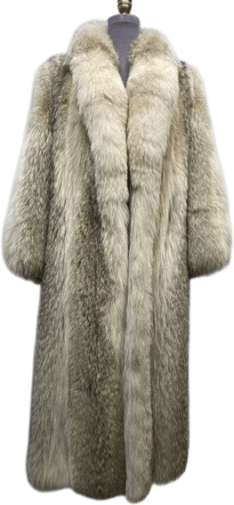 Natural coyote coat