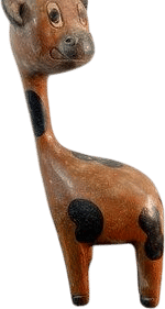 vintage wood giraffe