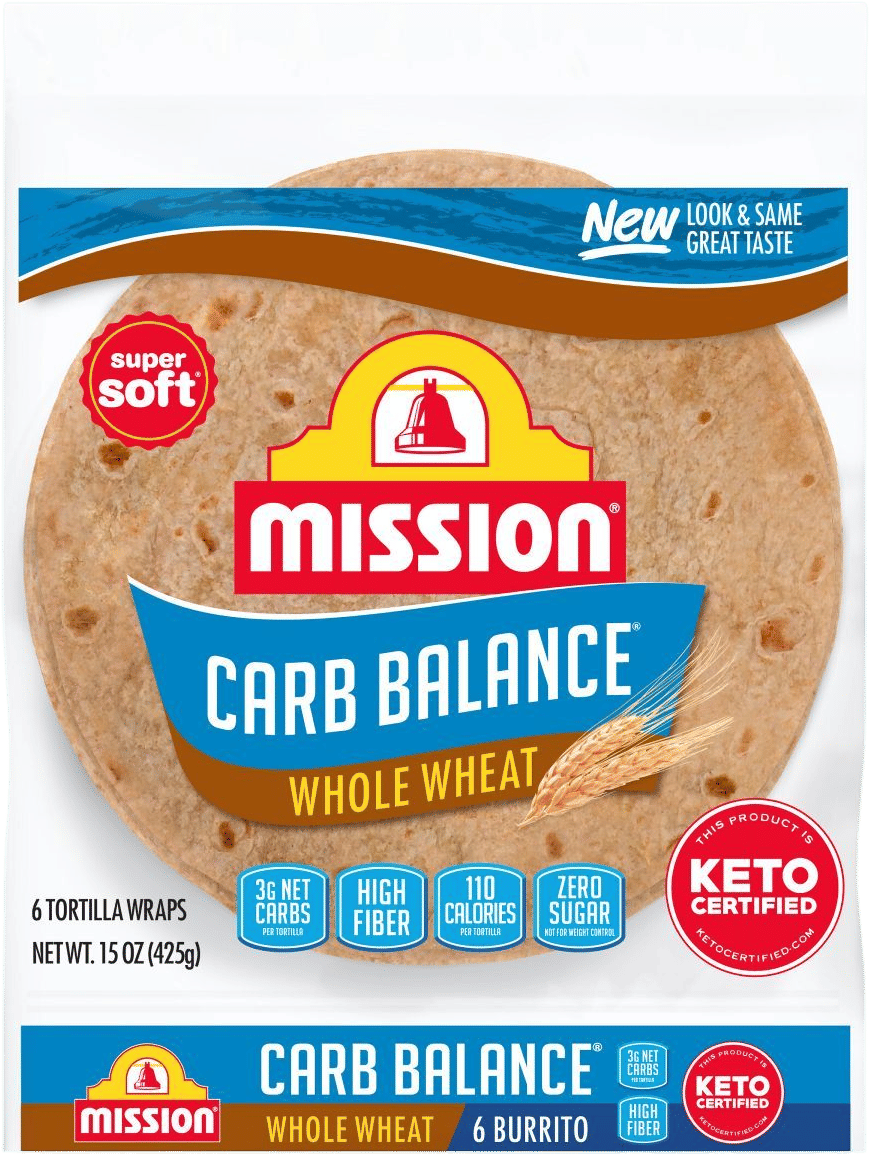 Mission Burrito Size Carb Balance Whole Wheat Tortillas