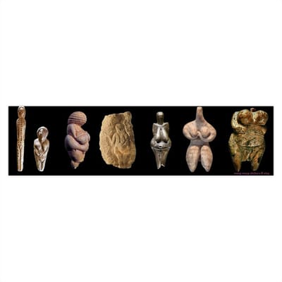 Prehistoric Goddess Bumper Sticker