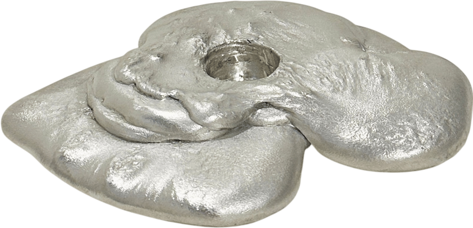 Tin candle holder by Alfred Sahlén