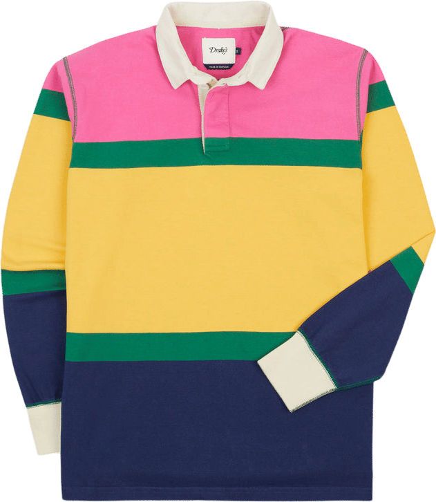 Multi Stripe Cotton Rugby Shirt