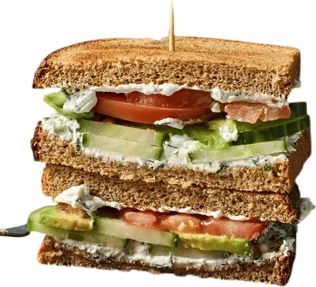 Cucumber, Avocado, Tomato & Goat Cheese Sandwich Recipe