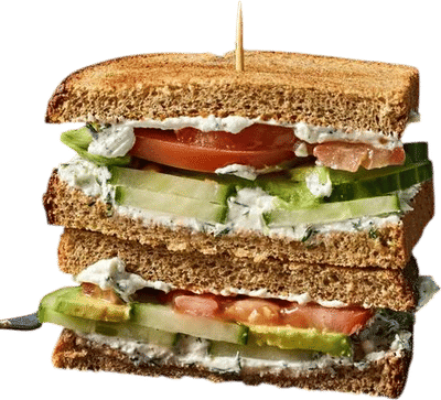 Cucumber, Avocado, Tomato & Goat Cheese Sandwich Recipe