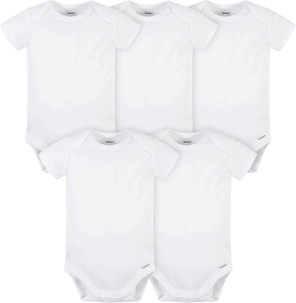 Gerber Unisex Baby Short Sleeve Onesies Bodysuits