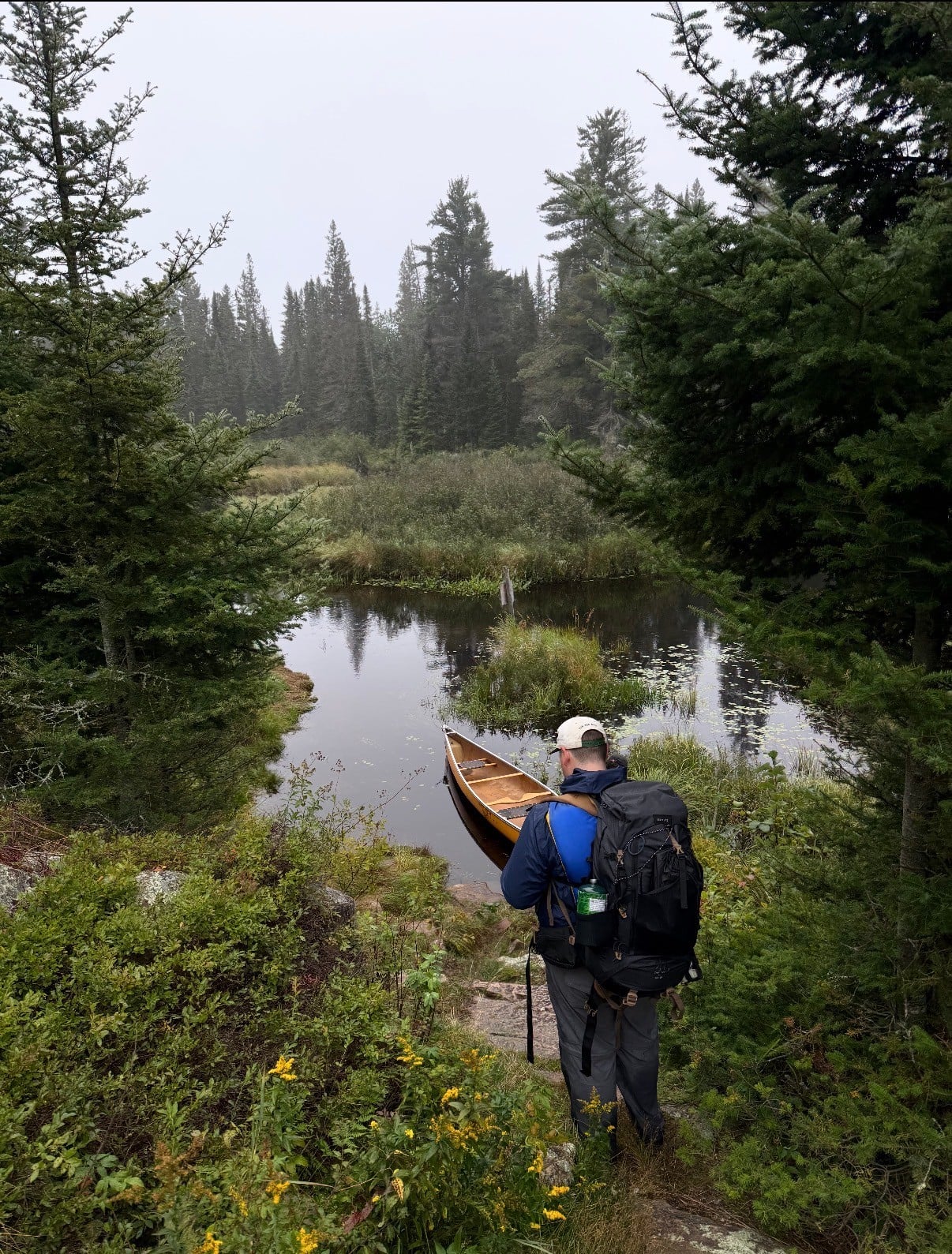 Camping in the wilderness with your close friends