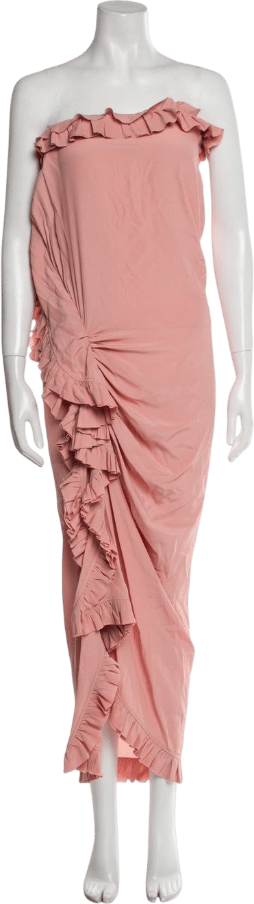 Dries Van Noten Strapless Long Dress