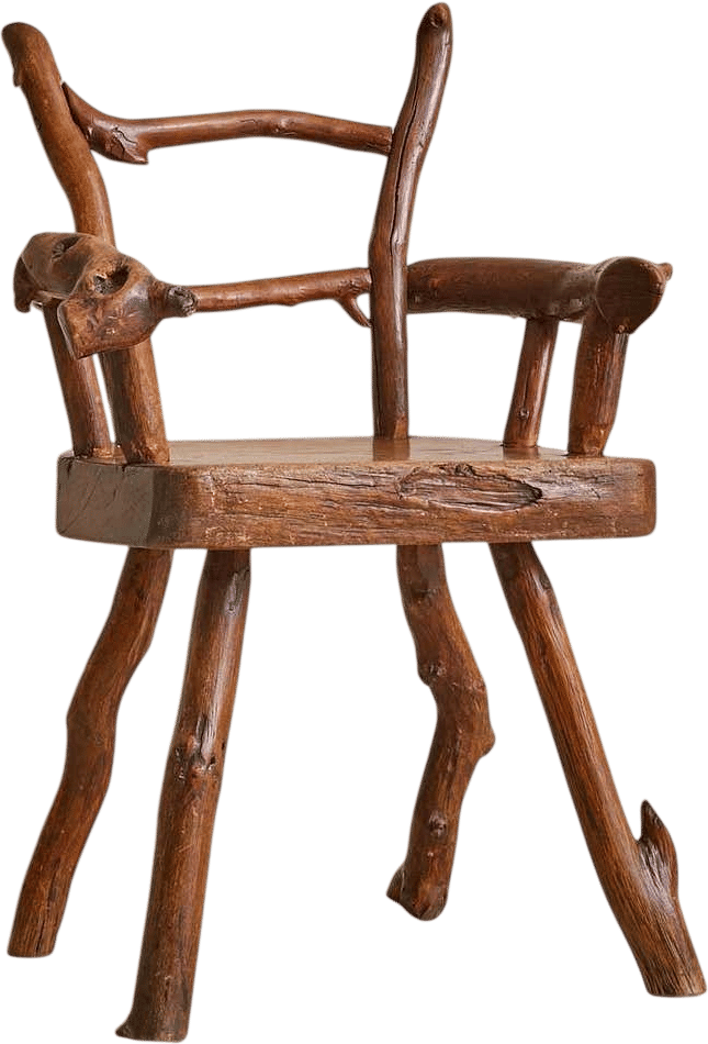 French Folk Art Armchair (1960s)