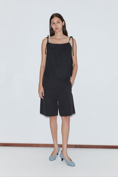 Pintuck Short