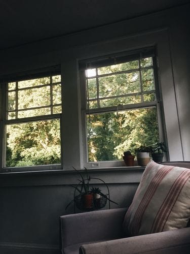 opening your windows in the morning