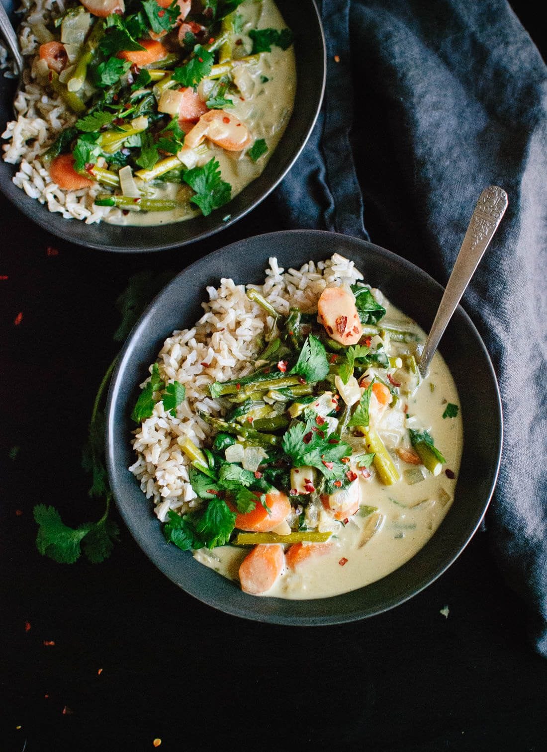 Thai Green Curry with Spring Vegetables