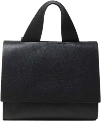 Fausto Santini Gemma Black Nappa Shoulder Bag