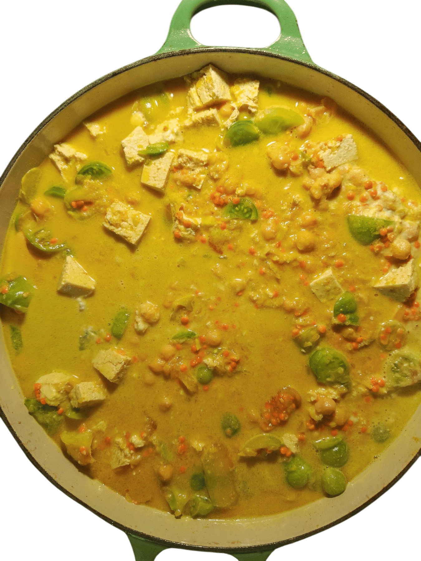High-Protein Vegan Green Tomato Coconut Curry