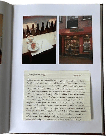 journal entries with pictures