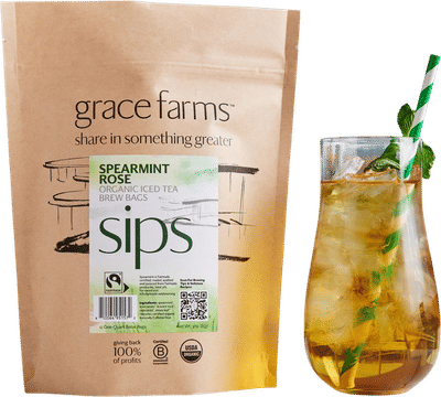 Spearmint Rose Iced Tea