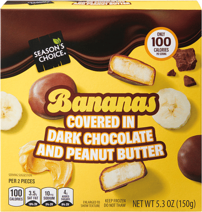 Bananas Covered in Dark Chocolate and Peanut Butter