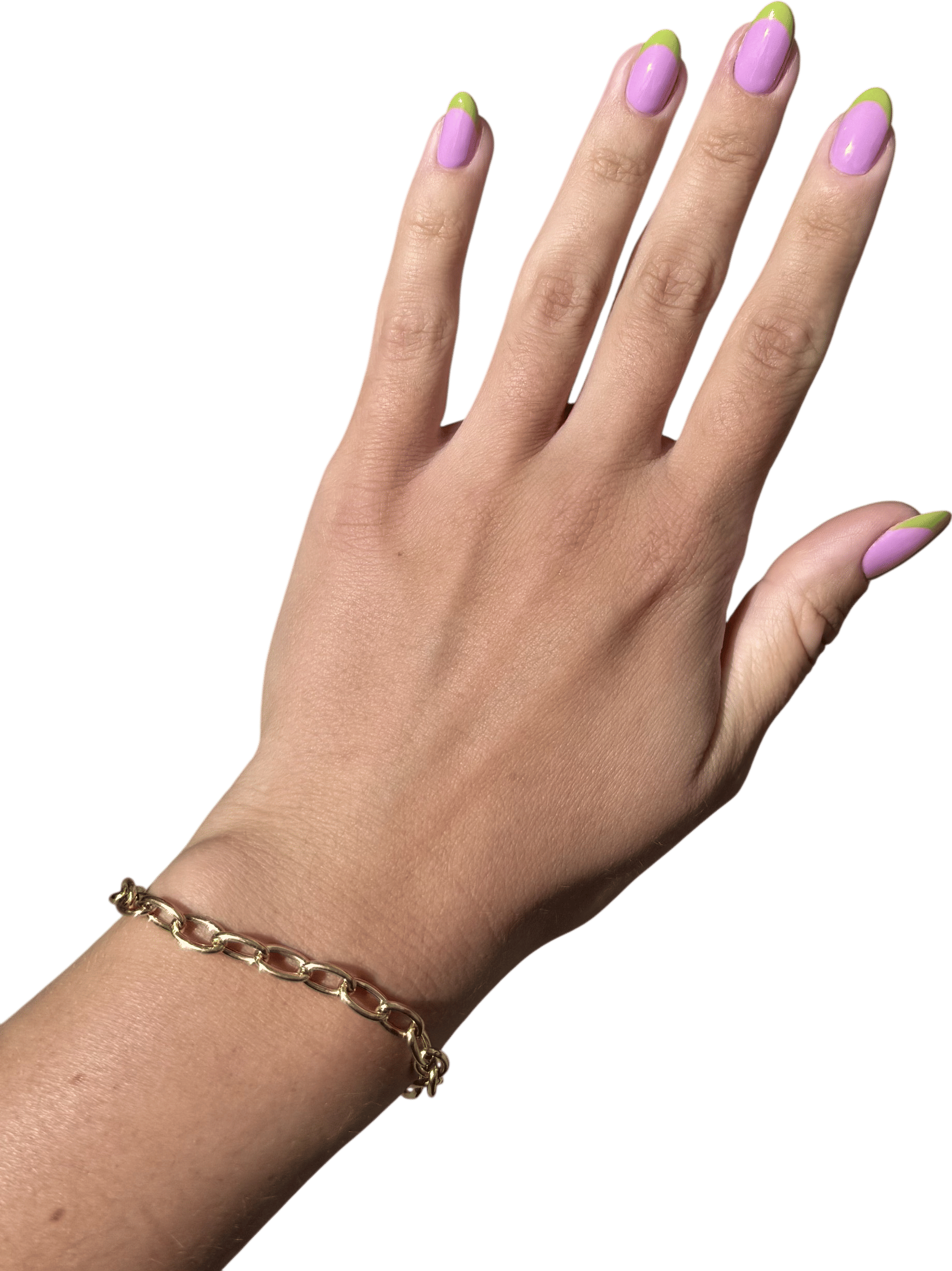Lilac + Lily Pad French Manicure