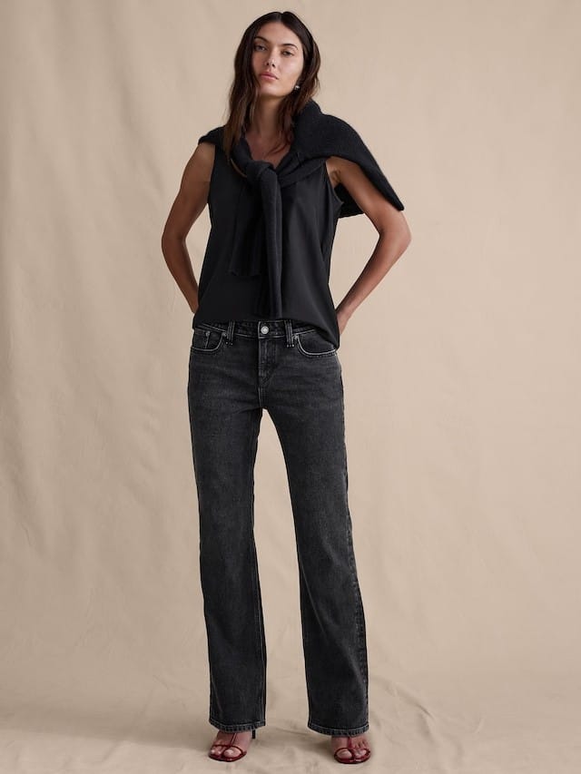 Mid-Rise Bootcut Jean