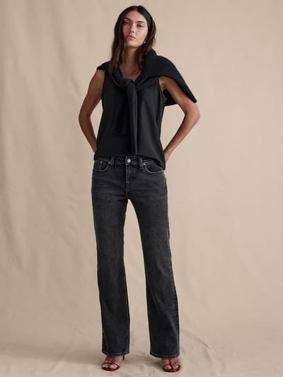 Mid-Rise Bootcut Jean