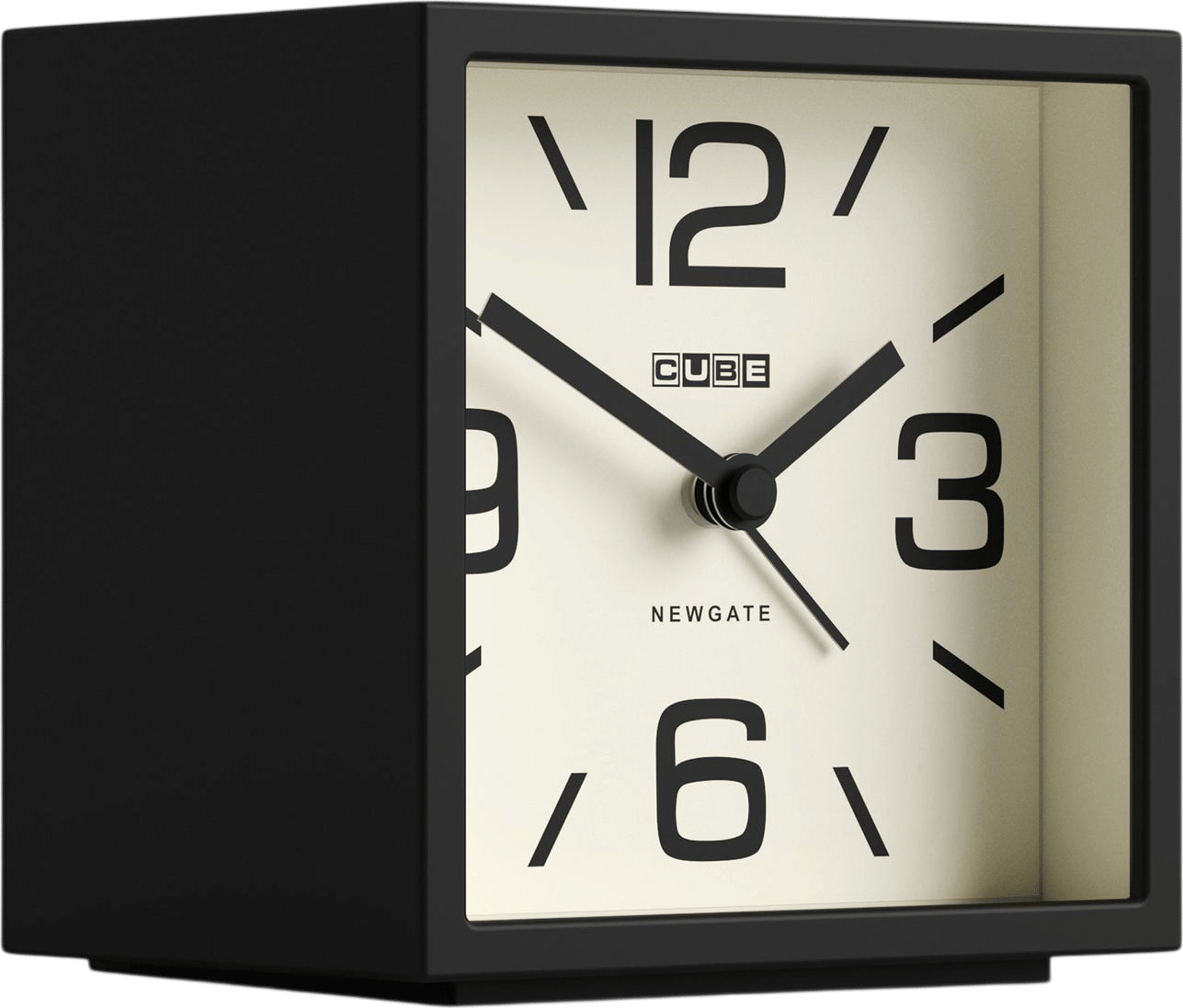 Newgate Cube Alarm Clock - Black