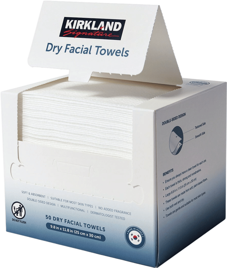 Kirkland Signature Daily Facial Towels (200-count)