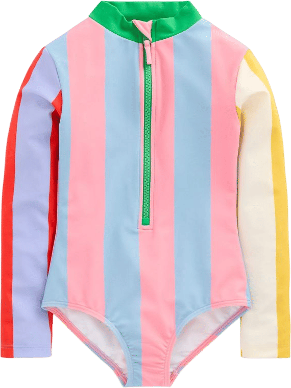 Long-Sleeved Swimsuit-Hotpotch Stripe