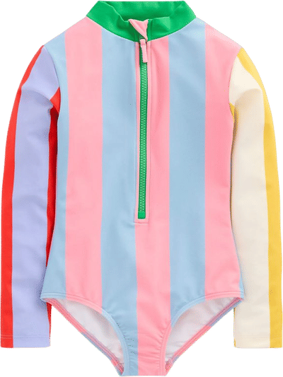 Long-Sleeved Swimsuit-Hotpotch Stripe