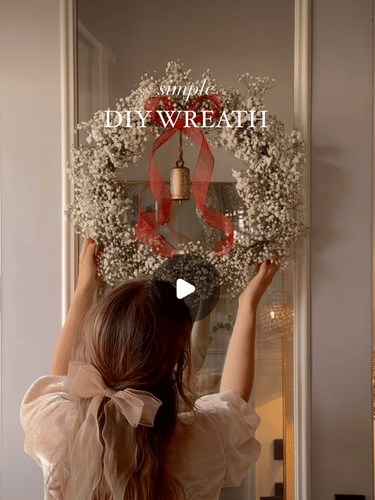 DIY: Baby’s Breath & Grapevine Wreath
