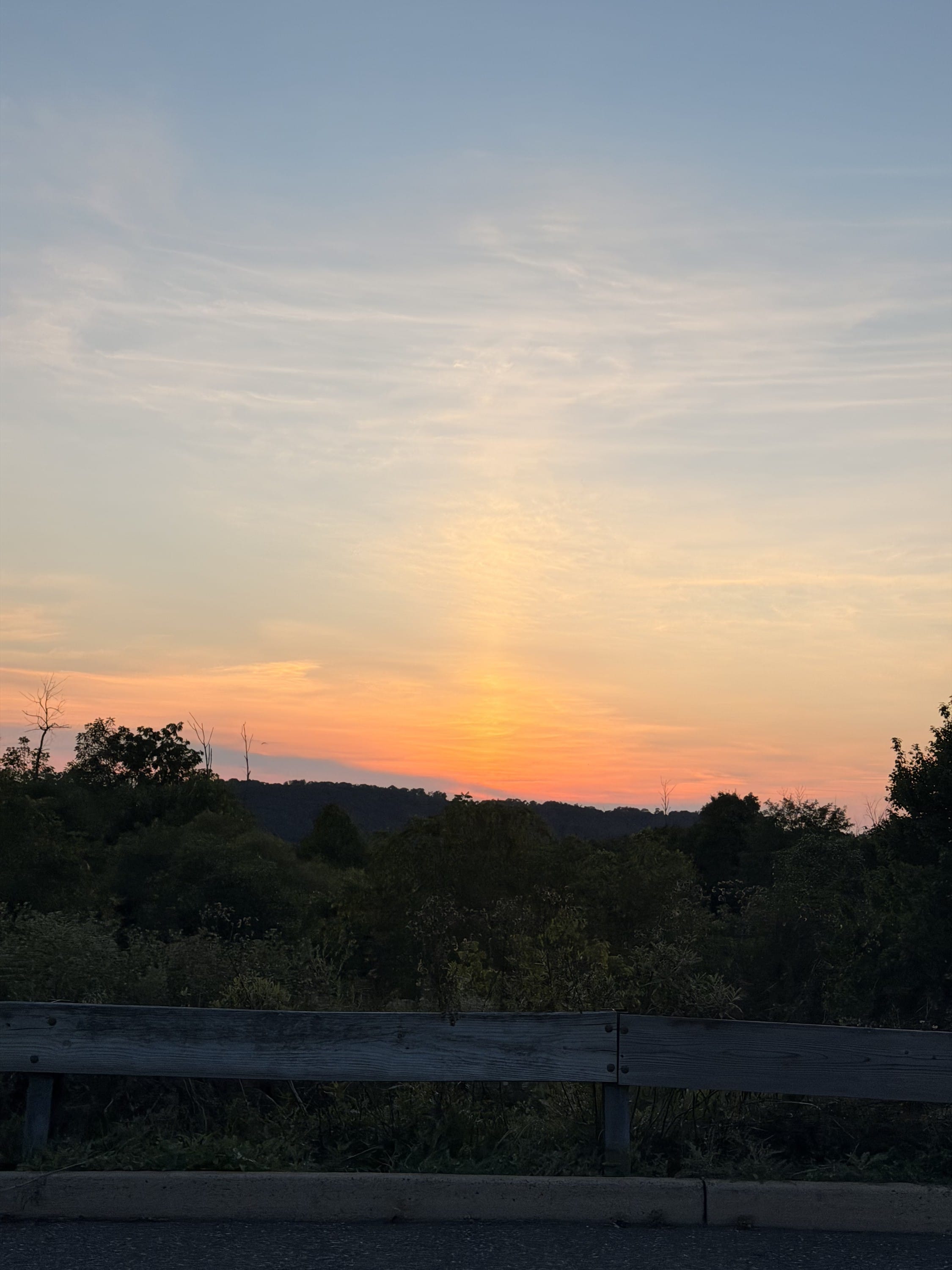 taking a moment to appreciate the sunset
