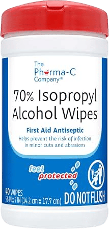 Wipe the interior of your flats with an alcohol wipe after each use
