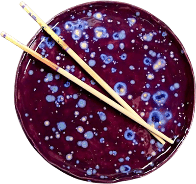 Handmade Purple Dinner Plate