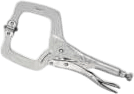 IRWIN VISE-GRIP Original Locking C-Clamp with Swivel Pads, 11"