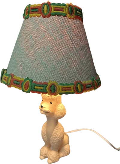 1956 Pink Poodle Lamp