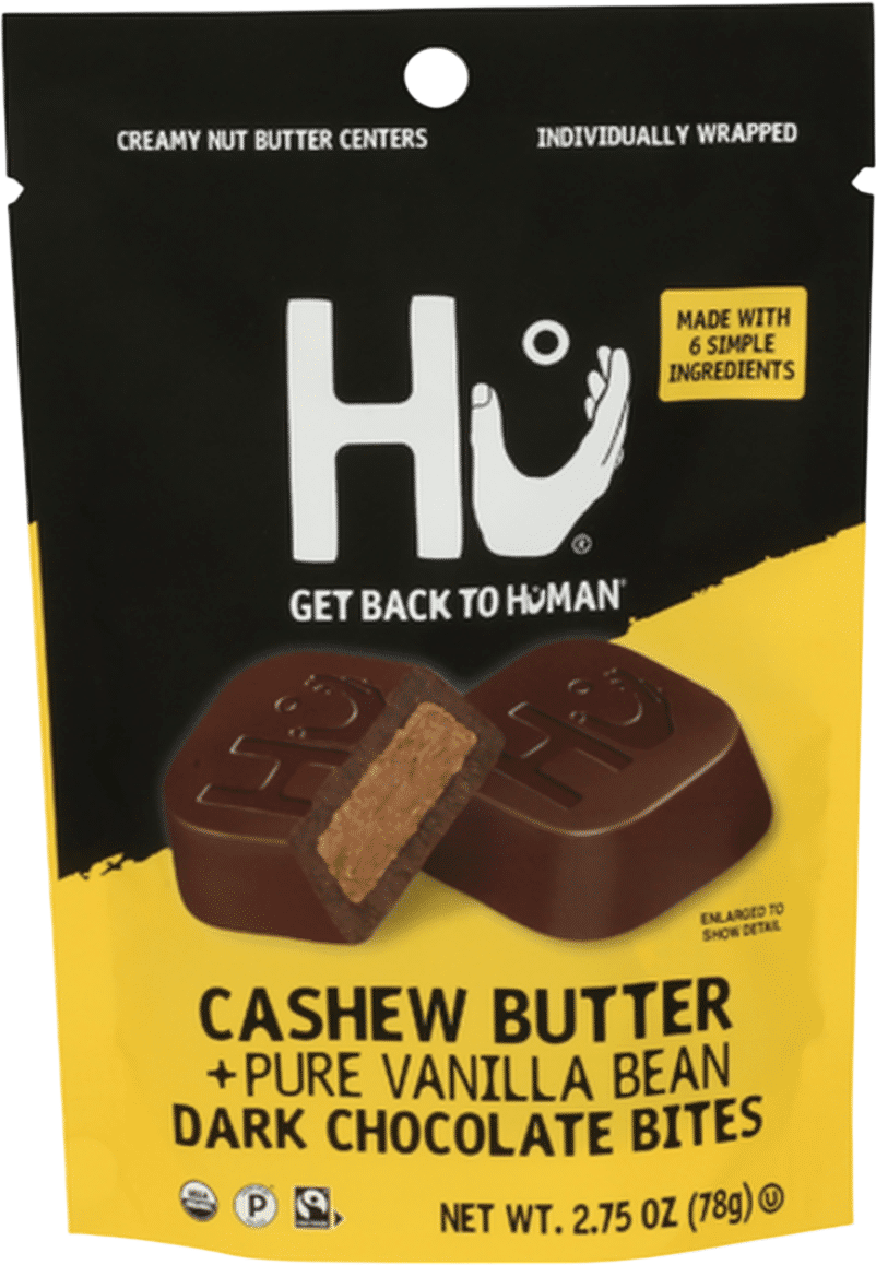 Cashew Butter + Pure Vanilla Bean Dark Chocolate Bites