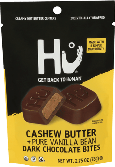 Cashew Butter + Pure Vanilla Bean Dark Chocolate Bites