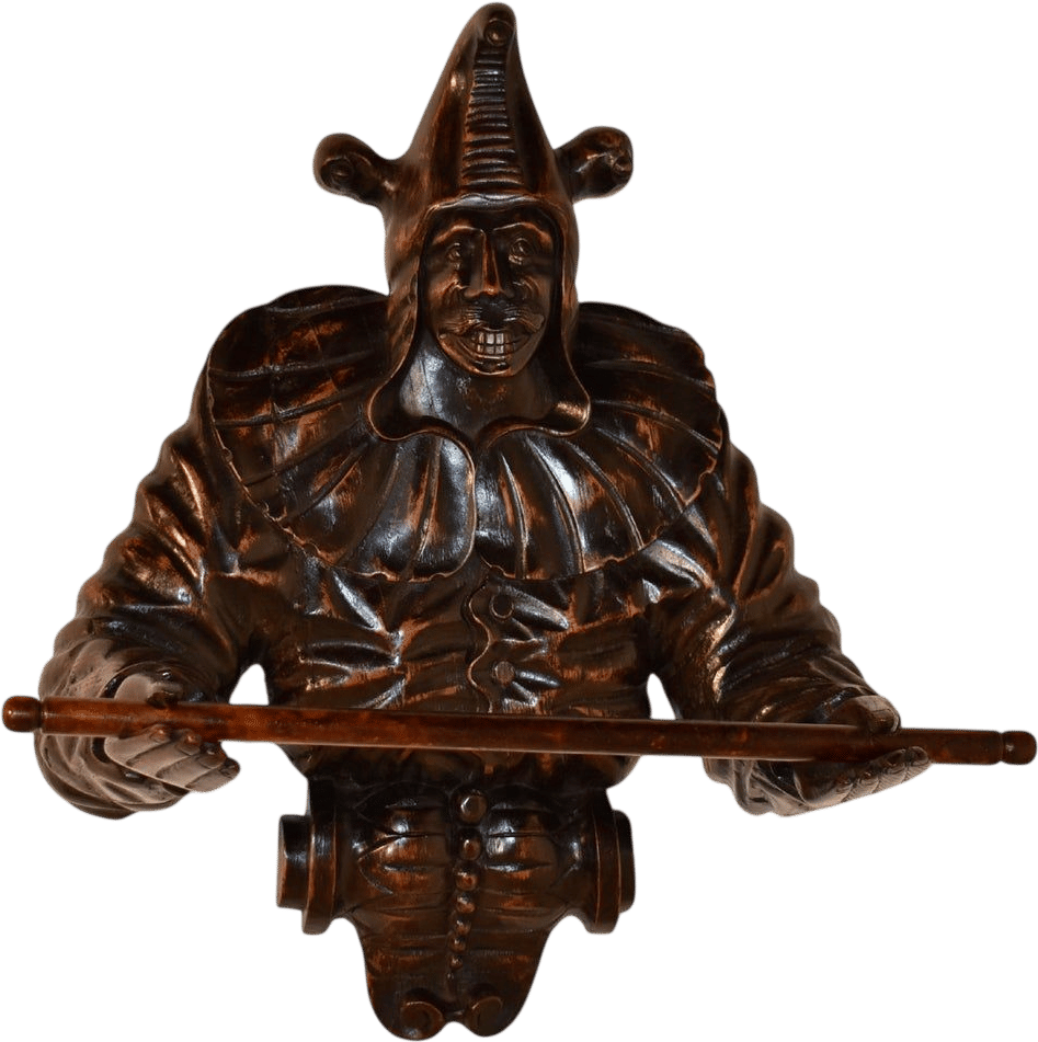 19th Century Carved Fruitwood Towel Rack