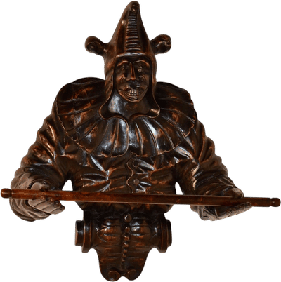 19th Century Carved Fruitwood Towel Rack