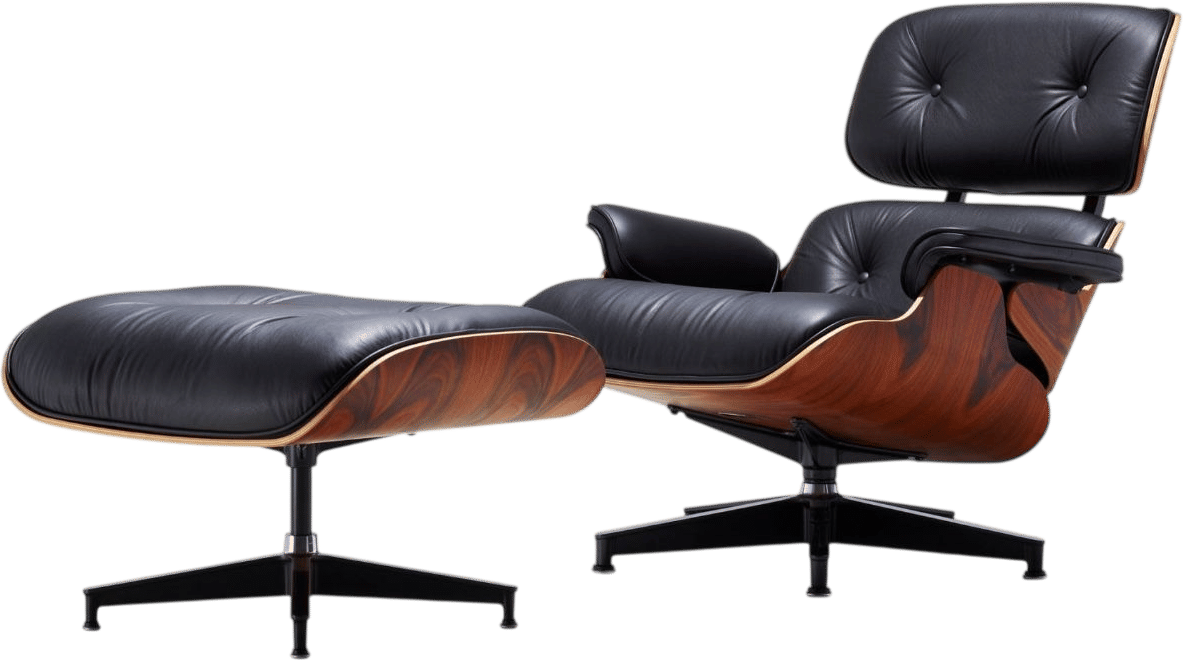Lounge Chair and Ottoman by Charles & Ray Eames
