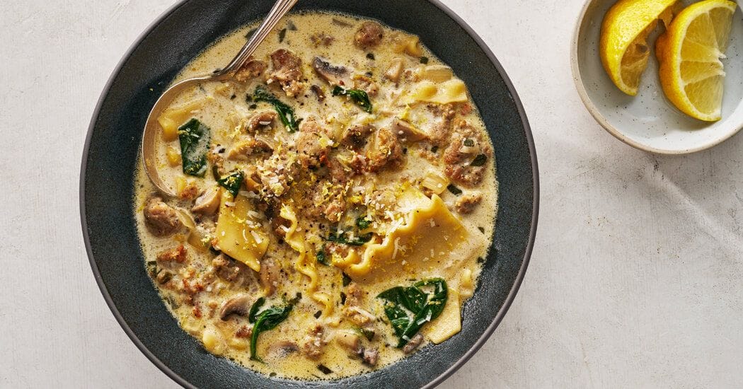 Creamy Lasagna Soup Recipe