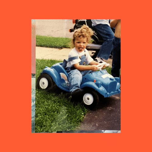 Visiting childhood photos to remember parts of yourself