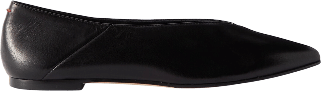 AEYDE | Moa Leather Point-Toe Flats