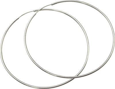 Large Sterling Silver Hoop Earrings