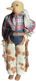 Cowboy Duckling Doll