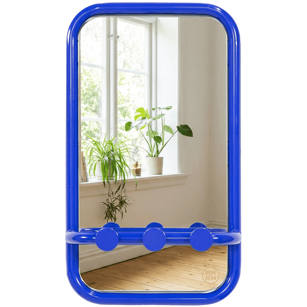 Dyke & Dean Retro Tube Hall Mirror (Ultramarine Blue)
