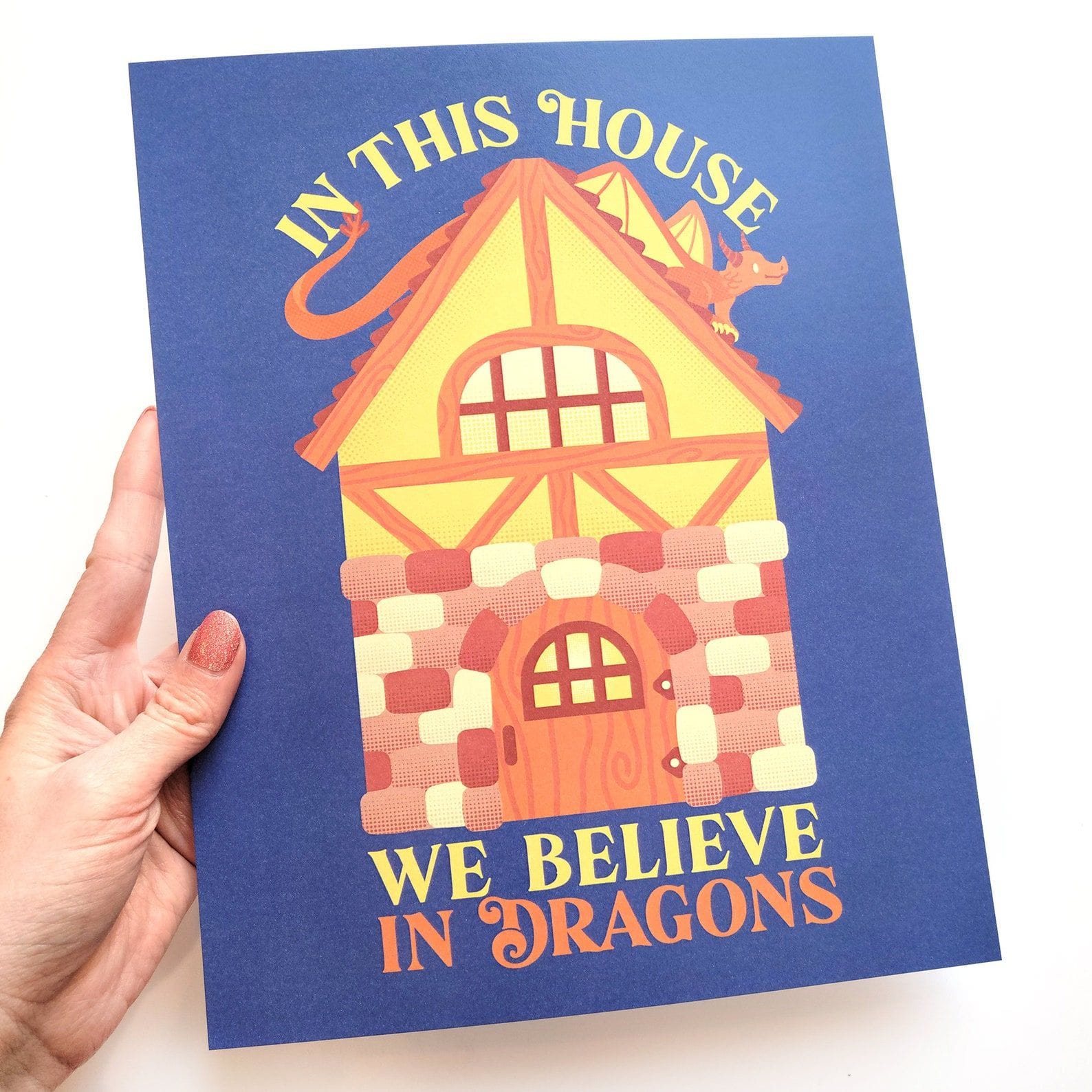 DND In This House We Believe In Dragons Print
