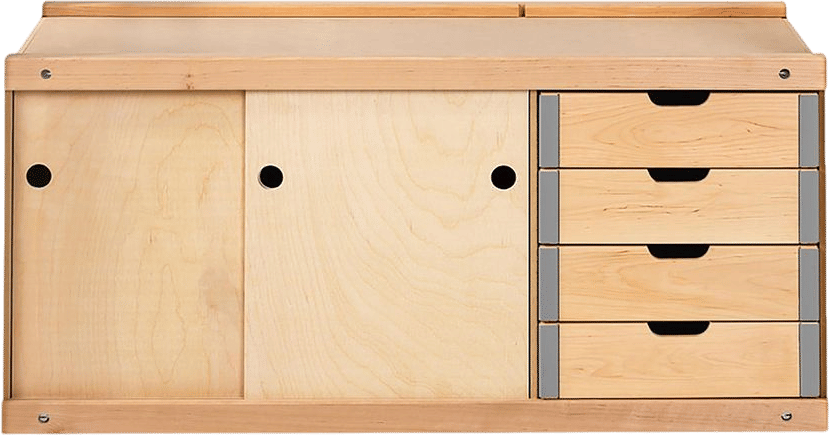 Nordic Bench Storage Cabinet